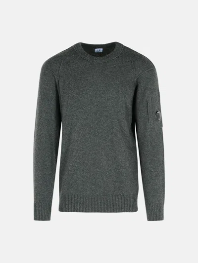C.p. Company Graphite Wool Blend Sweater In Gray
