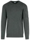 C.p. Company Graphite Wool Blend Sweater Men In Gray