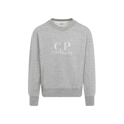 C.p. Company Gray Cotton Crewneck Sweatshirt In Grey