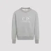 C.p. Company Logo Crewneck Sweatshirt In Grey