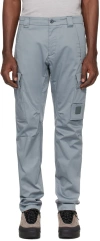 C.p. Company Gray Ergonomic Cargo Pants In Turbulence 975