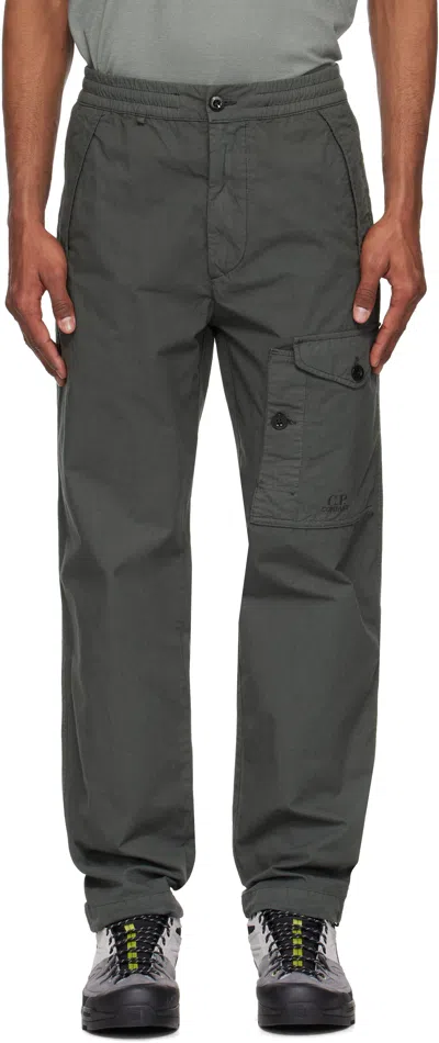 C.p. Company Gray Microreps Loose Cargo Pants