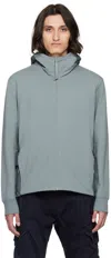 C.p. Company Ripstop-panels Zipped Hooded Jacket In Turbulence 975