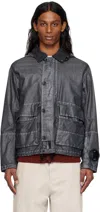 C.p. Company 'adjustable Hem Hooded Jacket With Front Pockets' In 935 Smoked Pearl