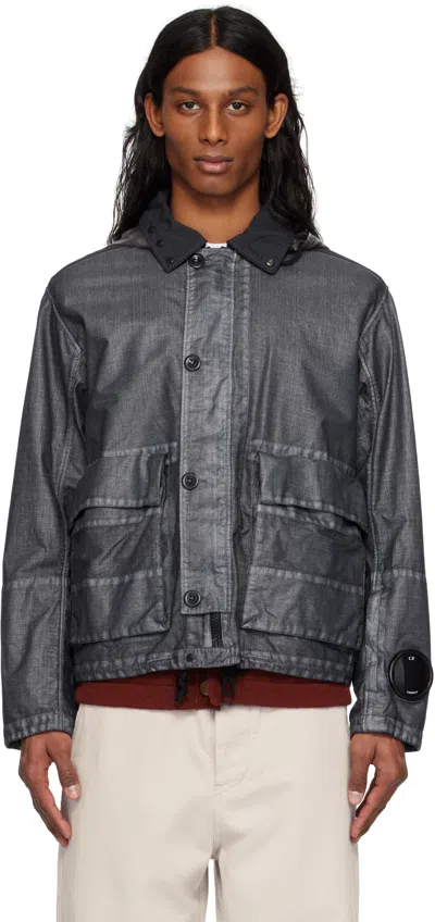 C.P. COMPANY GRAY RAFIA MILLE JACKET