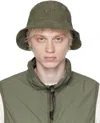 C.p. Company Green Ba-tic Bucket Hat In 648 Bronze Green