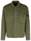 C.p. Company Rip-stop Cotton Jacket With Adjustable Drawstring Hem In Green