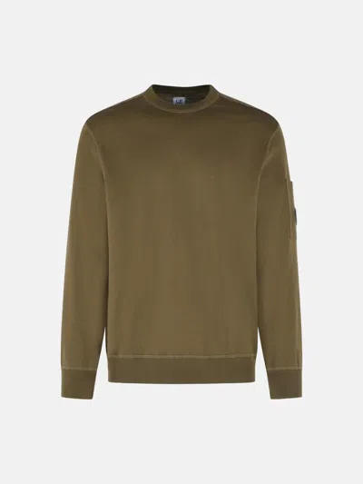 C.p. Company Green Cotton Sweater