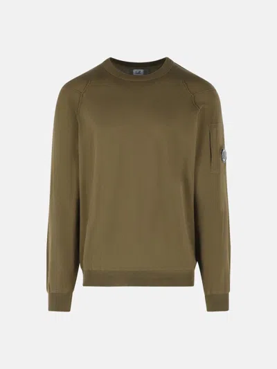 C.p. Company Green Cotton Sweater