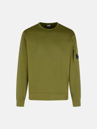 C.p. Company Green Cotton Sweatshirt