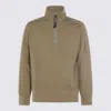 C.p. Company Half Zip Sweatshirt In Green