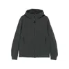 C.p. Company Hooded Zip-front Jacket In Gray