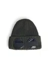C.p. Company Green Merino Wool Beanie In Green