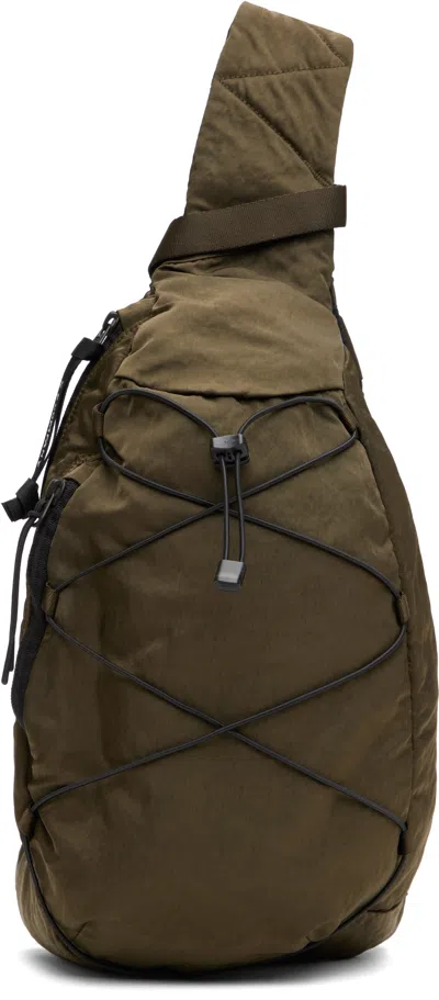 C.p. Company Green Nylon B Crossbody Backpack In 683 Ivy Green