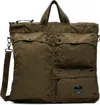 C.p. Company Green Nylon B Lens Tote In 683 Ivy Green