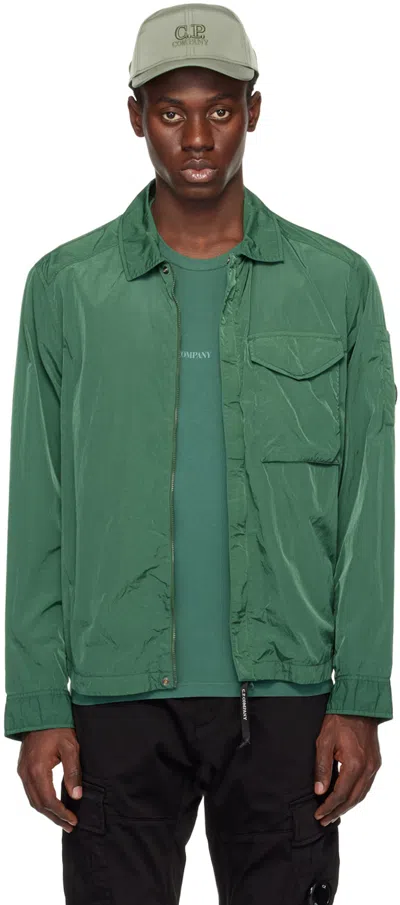 C.p. Company Green Pocket Jacket In Duck Green 649