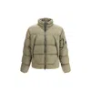 C.p. Company Green Polyamide Full-length Jacket In Green