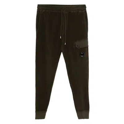 C.P. COMPANY C.P. COMPANY GREEN TROUSERS - TRACK PANTS MEN