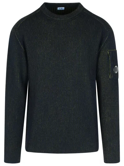 C.P. COMPANY C.P. COMPANY GREEN WOOL BLEND SWEATER