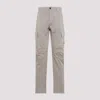 C.p. Company C.p.company Sateen Stretch Cargo Lens Pants In Grey
