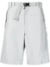 C.p. Company Belted Waist Utility Shorts In Grey