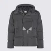 C.p. Company Men Moss Green Quilted Design Classic Hood Snap Button Fastening Flap Pockets Adju In Gray