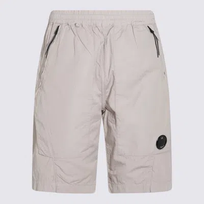 C.p. Company Mid-rise Ripstop Shorts In Drizzle