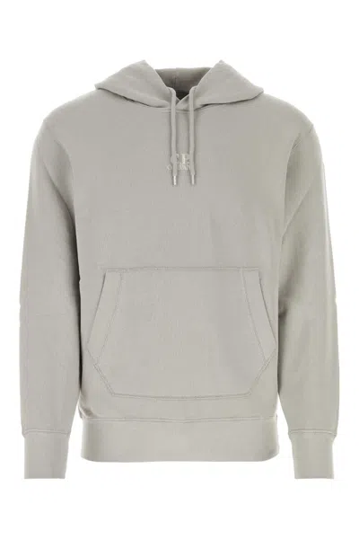 C.p. Company Grey Cotton Sweatshirt In Drizzle