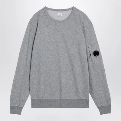 C.p. Company Grey Cotton Sweatshirt With Lens Detail Men In Gray