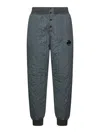 C.p. Company Grey Gd Liner Padded Jogger Trousers In Gray
