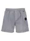 C.p. Company Swimsuit With Elastic Waistband And Pockets In Grey