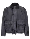 C.p. Company 'adjustable Hem Hooded Jacket With Front Pockets' In Grey