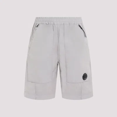 C.p. Company Steen Lens Rip-stop Bermuda Shorts In Grey