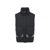 C.p. Company Grey Sleeveless Padded Vest In Black