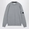 C.p. Company C.p Company Arm Lens Diagonal Raised Fleece Sweatshirt Griffin Grey In White