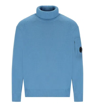 C.P. COMPANY C.P. COMPANY GRS AEGEAN BLUE TURTLENECK SWEATER