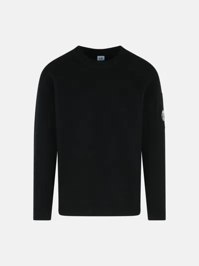C.p. Company 'grs' Black Wool Blend Sweatshirt