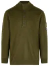 C.p. Company C.p.company Men Wool And Cotton Sweater In Green