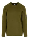 C.p. Company Classic Knit Sweater In Rich Green Hue In Green