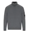 C.p. Company Grs Gunmetal Turtleneck Sweater In Gray