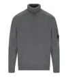 C.p. Company Grs Gunmetal Turtleneck Sweater In Gray
