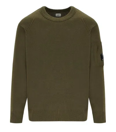 C.P. COMPANY C.P. COMPANY GRS IVY GREEN CREWNECK JUMPER