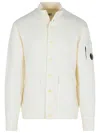 C.p. Company Wool Blend Sweater Front Pockets In Yellow