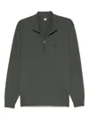 C.p. Company Half-zip Cotton Sweatshirt In Gray