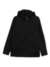 C.p. Company Half-zip Hooded Jacket In Black