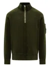 C.p. Company Half-zip Pocket Sweatshirt In Green