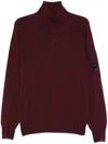 C.p. Company C. P. Company Man Sweatshirt Burgundy Size Xl Cotton In Red