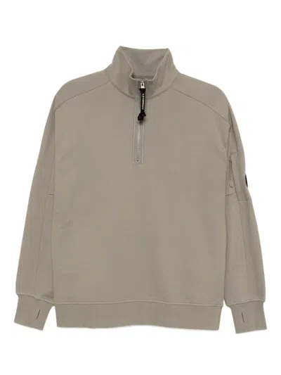 C.p. Company Half-zip Sweatshirt In Neutral