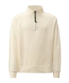 C.p. Company Half-zipper Logo Sweater In Nude