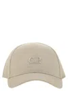C.p. Company Mens Vintage Khaki Logo-embroidered Cotton Gabardine Baseball Cap In Neutral